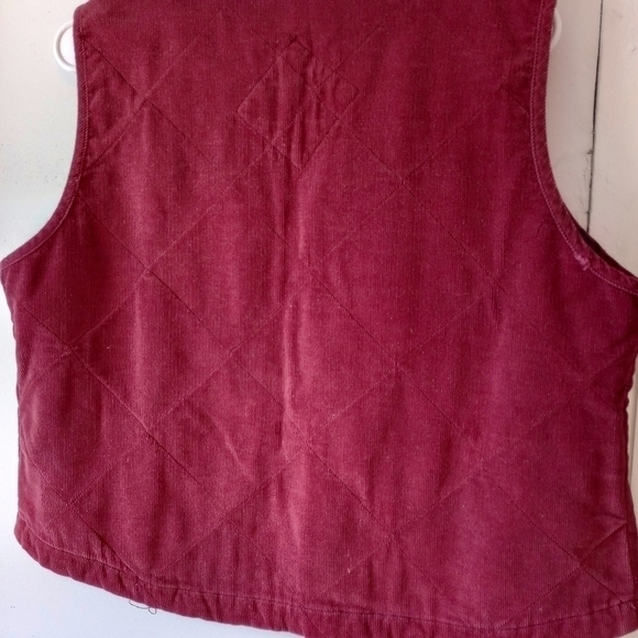 Erica & Company Women's Vest Button Down Red Size XL - Picture 3 of 3